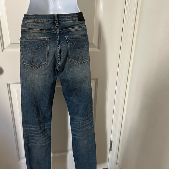 Calvin Klein Jeans- Ultimate Skinny Legs Size 28X32 Blue Jeans - Picture 3 of 6